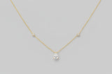 1.25 Carat Moissanite 18K Gold-Plated Teardrop Necklace