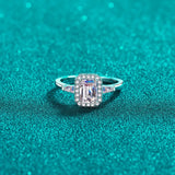 1 Carat Moissanite Ring - Certified 925 Sterling Silver Solitaire