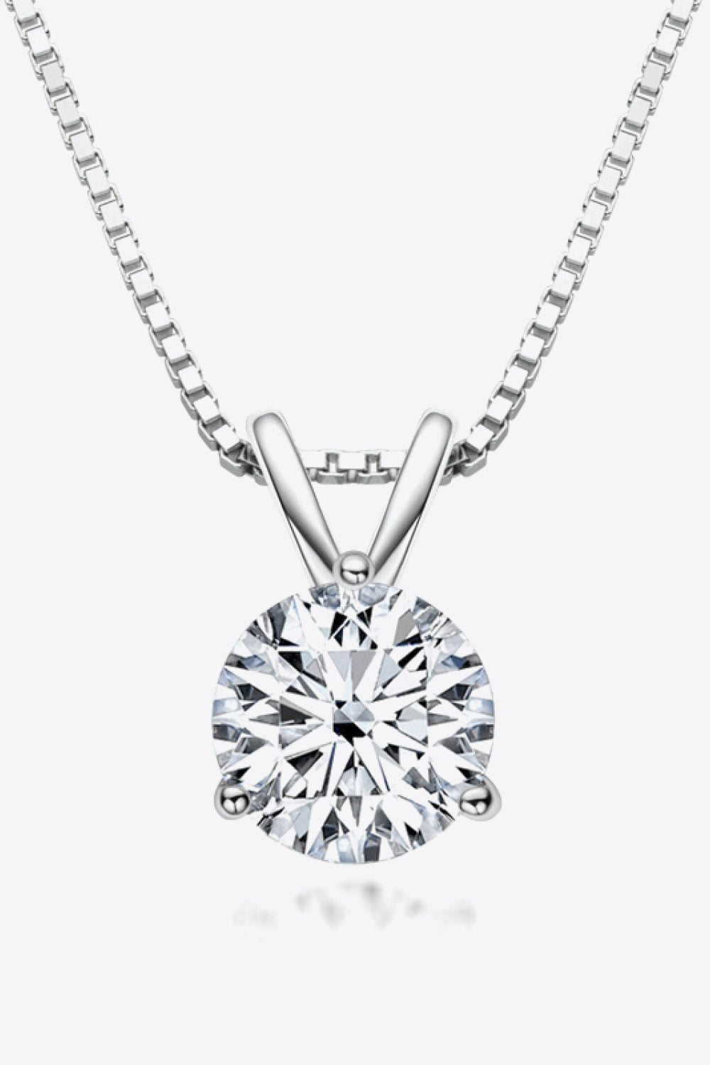 Adored Show Off 1 carat moissanite pendant necklace - Trendy Troop