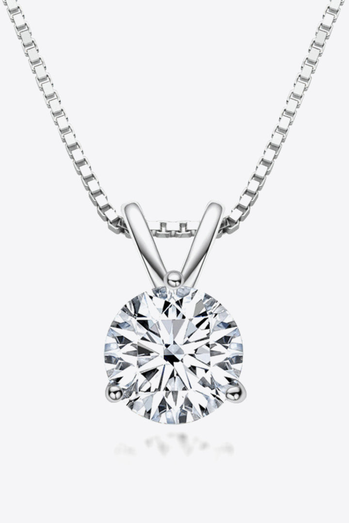 Adored Show Off 1 carat moissanite pendant necklace - Trendy Troop