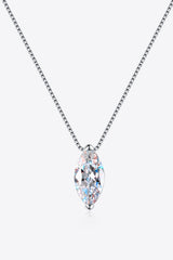 1 Carat Moissanite Necklace | 925 Sterling Silver | Certified Stone
