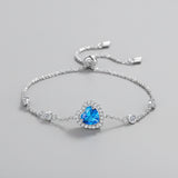 1 Carat Moissanite Bracelet | 925 Sterling Silver Chain Bracelet