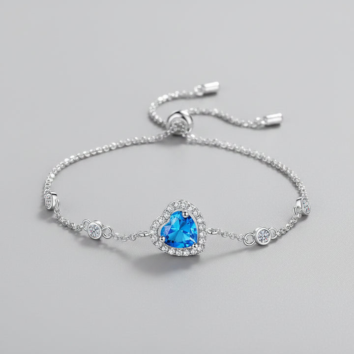 1 carat moissanite bracelet in 925 sterling silver chain design for daily wear