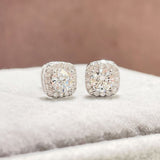 1 Carat Moissanite Stud Earrings | 925 Sterling Silver