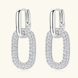 2.16ct Moissanite 925 Sterling Silver Earrings | 18K Gold Plated