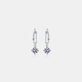 2 Carat Moissanite 925 Sterling Silver Earrings