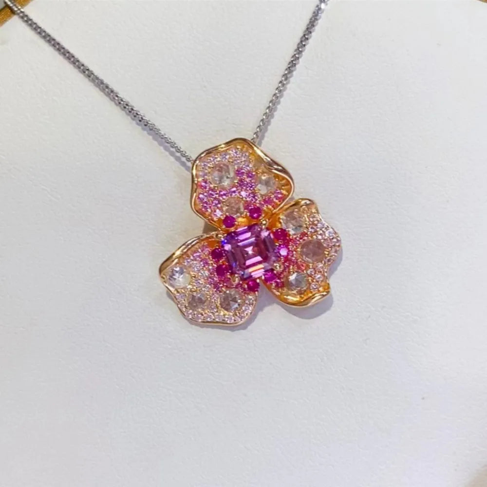 Close-up of a brilliant 2ct moissanite stone showing exceptional fire and clarity.