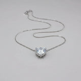 2 Carat Moissanite Necklace | 925 Sterling Silver Pendant