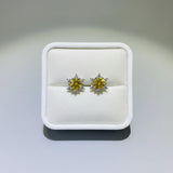 2 Carat Moissanite Stud Earrings | 925 Sterling Silver