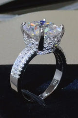 5 Carat Moissanite Solitaire Ring - 925 Sterling Silver