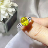 3 Carat Moissanite Oval 925 Sterling Silver Ring