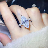10 Carat Moissanite 925 Sterling Silver Ring