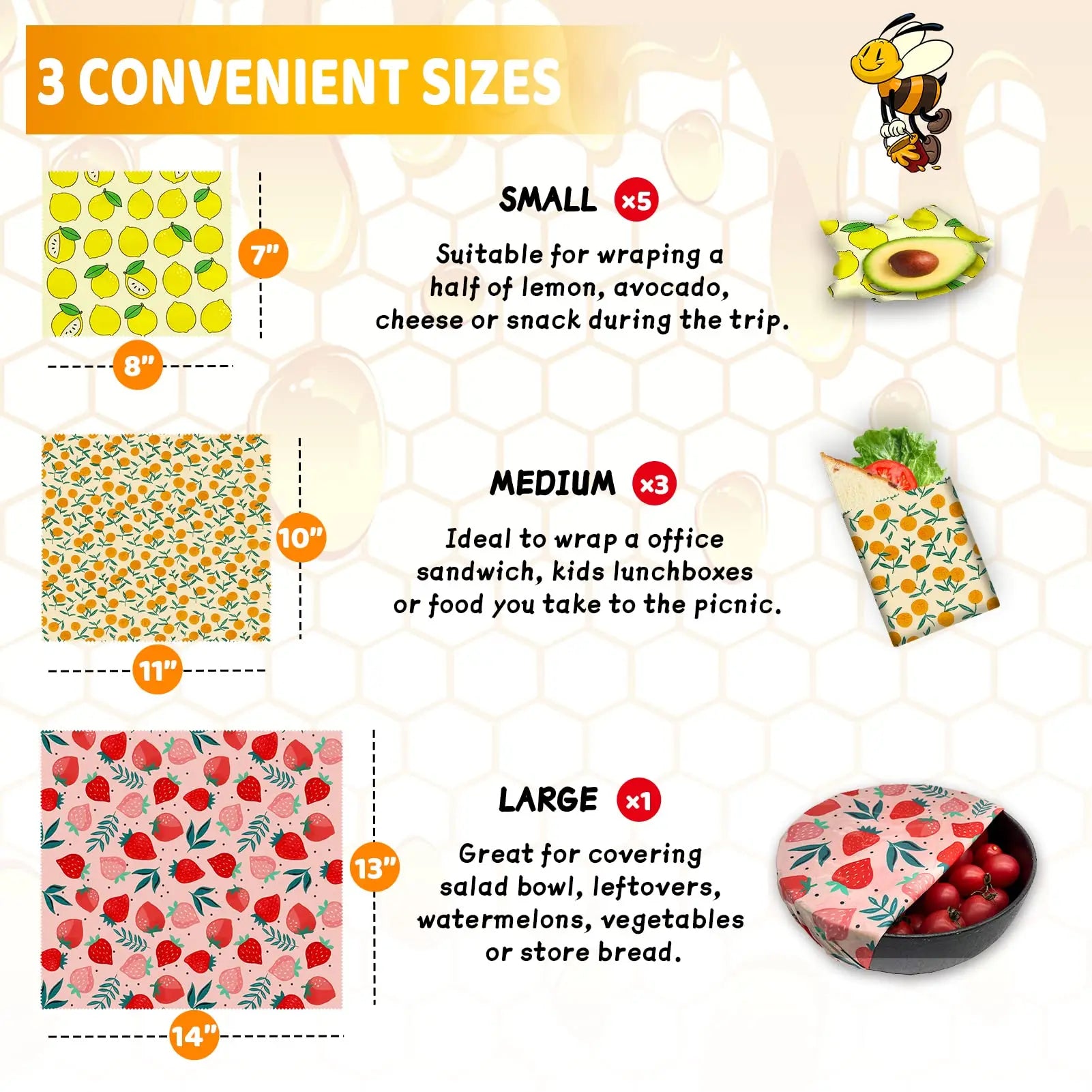 EverSeal Reusable Beeswax Food Wraps