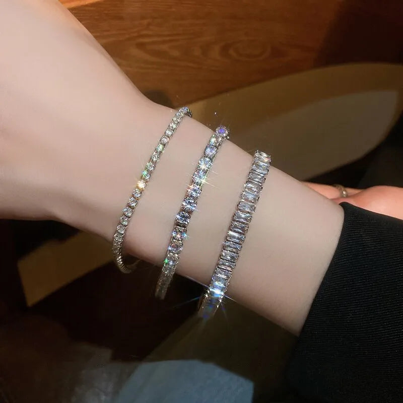 Midnight Spark Classic Tennis Bracelet