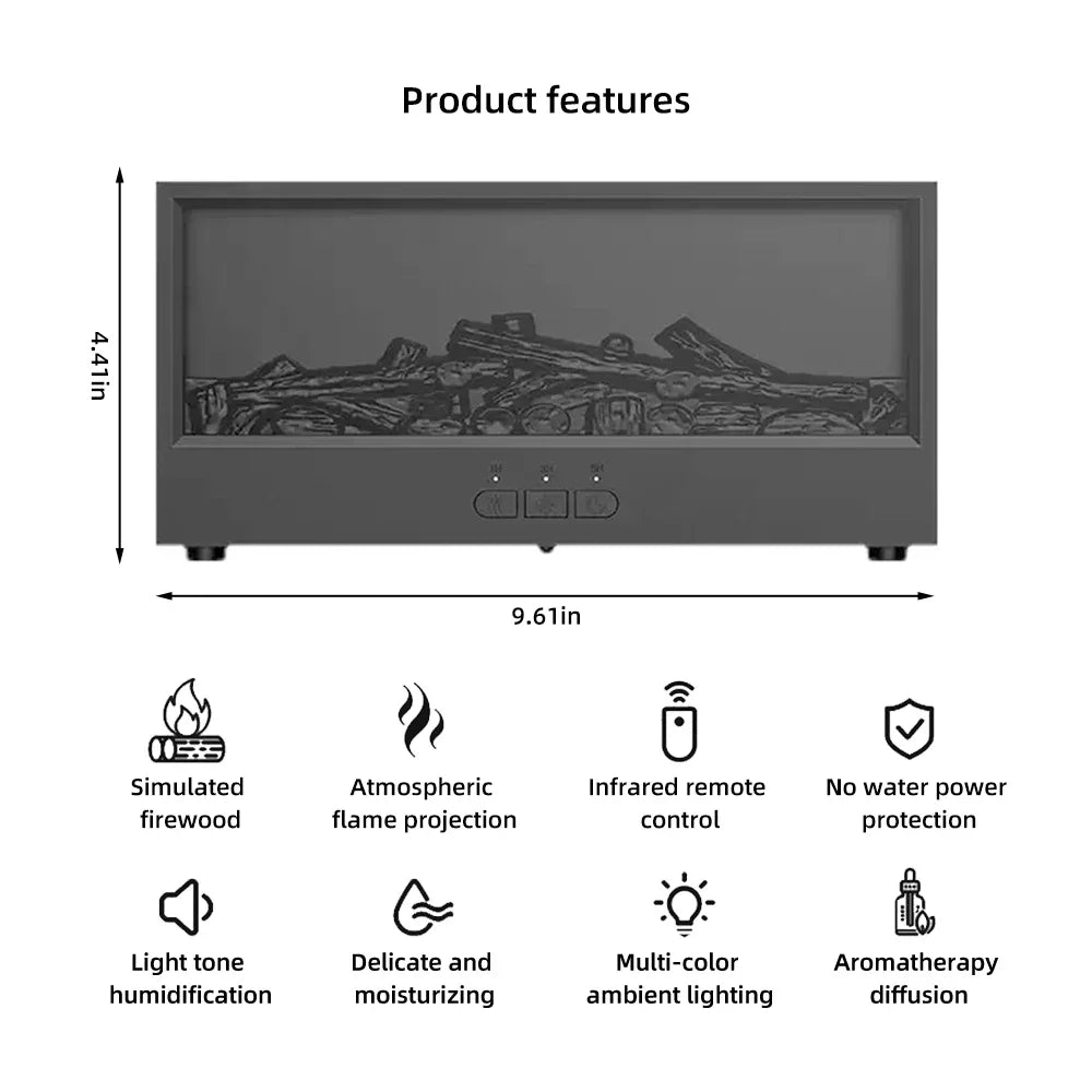 CozyGlow Desktop Fireplace